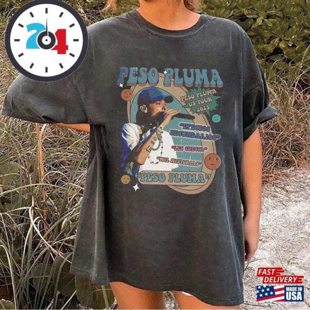 Retro Peso Pluma Album Us Tour 2023 Playlist Shirt Music 90S Unisex
